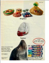 1993 Reynolds Magazine Print Ad Clear or Crystal Color Plastic Wrap Brig... - £11.45 GBP