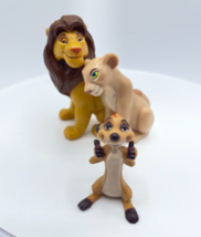 Vintage Disney World The Lion King Simba Nala and Timon PVC Figures Lot 1998 - £5.70 GBP