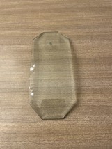 Curved Beveled Glass Light Fixture Panel - $9.90
