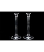 Tiffany Austrian crystal. Ribbed column form with flared candle socket 1... - $230.18 CAD