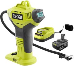 The Ryobi P737D 18-Volt One Cordless High Pressure Inflator With A 4.0 Ah High - £81.99 GBP