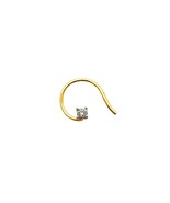 Diamond Nose Stud/ Nose Pin 18ct White / Yellow Gold 0.02 Cts 4-Claw Wir... - $113.10