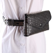 Personalized Stylish Rivet Belt Ladies   Style Rivet Belt Bag Women Fashion Pu L - £52.89 GBP