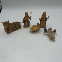 Vintage Lot of Fontanini Depose Nativity Figures Italy Holy Family Angel Donkey - $27.88