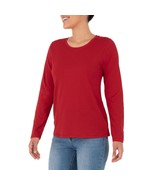 Time And Tru Women&#39;s Long Sleeve T Shirt MEDIUM (8-10) Red New - £9.10 GBP