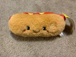 Foodie Friends Hot Diggity Dog 9” Food Plush Stuffed Toy New With Tags - £8.93 GBP