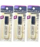 3X Maybelline LIFEWORKS Waterproof Liquid Eyeliner Navy RARE, ORIGINAL F... - $633.77 MXN