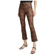 7FAM 7 For All Mankind Size 23 High Waist Slim Kick Bootcut Leopard Coat... - $44.84