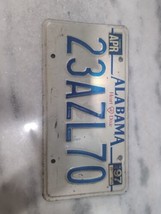 Vintage 1997 Alabama &quot;Heart Of Dixie&quot; License Plate 23AZL70 Expired - £8.50 GBP