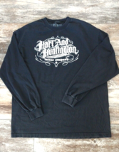 Hart &amp; Huntington Tattoo Company Men&#39;s XL Black T Tee Shirt Long Sleeve - £9.06 GBP
