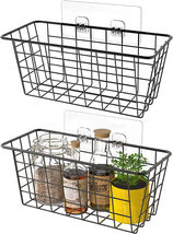 Marafansie Hanging Kitchen Baskets Wire Storage Basket over the Cabinet ... - £18.87 GBP