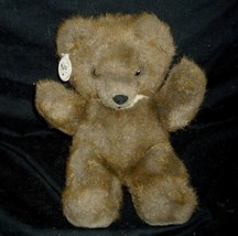 12&quot; VINTAGE RUSS BERRIE BENNINGTON BROWN TEDDY BEAR STUFFED ANIMAL PLUSH... - $27.55