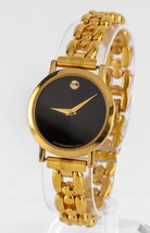 Movado Femmes Plaqué Or Montre Quartz 87-66-0832 Museum Cadran - $377.20