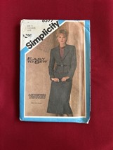 Vtg Simplicity 6657 Skirt Jacket Misses Sz 12 14 16 Uncut FF - $6.93