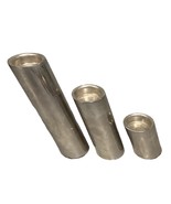 Set Of 3 Silver Plated Candle Holders - 7.5, 5, &amp; 2.75”H - $19.79