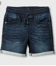 Cat &amp; Jack Skinny Flexible Drawsting Denim Shorts Size 3T NWT - £7.83 GBP