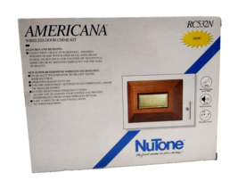 Nu Tone Americana RC532N Rosewood &amp; Brass Wireless Door Bell Chime Kit New! - £78.69 GBP