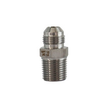 HFS 1/2&quot; NPT Male to 1/4&quot; JIC Male Adapter Pipe Fittings SS304 - £21.22 GBP
