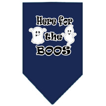 Here for the Boos Screen Print Bandana Navy Blue Small - £9.26 GBP