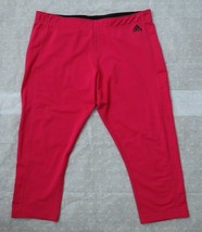 Adidas ClimaLite Women`s Sport Tights L Cropped Leggings Pants Pink New - $44.99