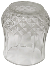 Vintage Heavy Diamond Point Clear Whiskey Glass Drinking Tumbler - 3.5" image 6