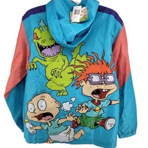 Nickelodeon Rugrats Windbreaker Pullover Colorblock Jacket Size L - £38.91 GBP