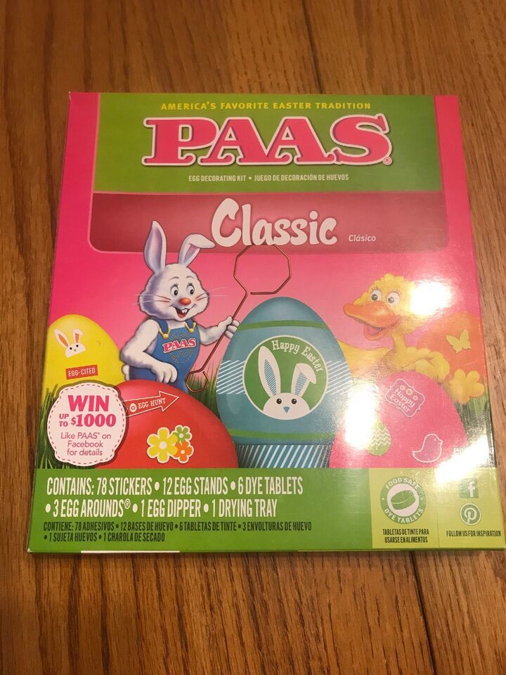 Paas Egg Decorating Kit Classic Egg Coloring Kit New Ships N 24h - $8.40