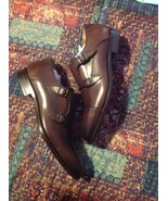 Antonio Maurizi Men&#39;s Brown Leather Double Monk Strap Dress Shoes-11(EU4... - $450.00
