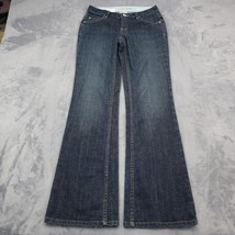 Banana Republic Pants Womens 0 Blue Flare Low Stretch Zip Dark Wash Denim Jeans - £20.32 GBP