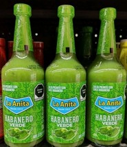 6X La Anita Green Habanero Salsa ( Habanero Verde ) - 6 Big Bottles of 2... - $742.19 MXN