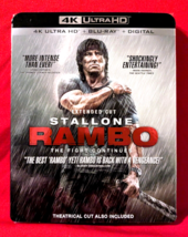RAMBO THE FIGHT CONTINUES/RAMBO (2008) (4K UHD/Bluray/Digital) W/SLIPCOV... - $17.45