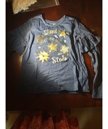 Aeropostale Size 10/12 &quot;Shine Like The Stars&quot; Navy Long Sleeve Shirt Girls - $20.67