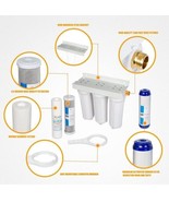 UNDER-SINK FILTER SYSTEM CLEAR 3 STAGE WATER FILTER SEDIMENT/GAC/CARBON ... - €56,42 EUR