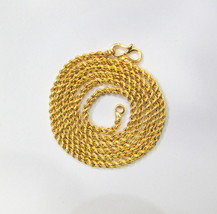 22k Gold Flexible Rope Chain Vintage Collection Size 18&quot; Wholesale Available - £1,329.48 GBP