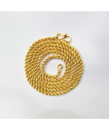 22k GOLD FLEXIBLE ROPE CHAIN VINTAGE COLLECTION SIZE 18&quot;  WHOLESALE AVAI... - €1.428,25 EUR
