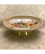 Vintage Wamsutta Handpainted Floral Pattern Porcelain Footed Soap Dish (... - $469.28 MXN