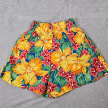 Vintage Hawaiian Shorts Girls Small 80s Tropical Floral Hawaii Summer Ce... - $24.94