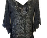 Mad Style Lace Swim Cover Up Fishnet Tunic Dress Sexy Black S to M - $15.69