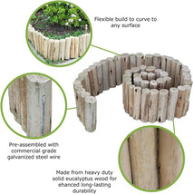 Natural Eucalyptus Wood Solid Log for Garden Edging Lawn Landscape - $548.91 MXN