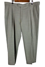 Hart Schaffner Marx 42x27 Dress Pants Gray Houndstooth 100% Wool Lightwe... - £59.54 GBP