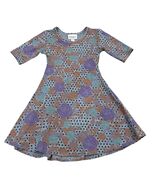 LuLaRoe Adeline Floral &amp; Polka Dot Patterned Dress 2T - $354.18 MXN