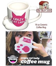 Crazy Cat Lady 16 oz Coffee Cup by Big Mouth Inc Ceramic Mug (used) - £7.95 GBP