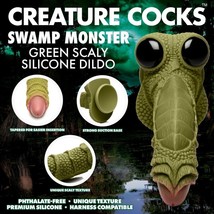 Swamp Monster Green Scaly Silicone Dong - Cosplay Fantasy Fetish Play - £47.26 GBP