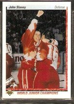 Team Canada Washington Capitals John Slaney RC Rookie Card 1990 Upper Deck #457 - £0.39 GBP