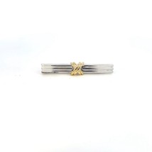 Tiffany &amp; Co Estate Tie Clip Sterling Silver 14k Gold TIF556 - $386.10
