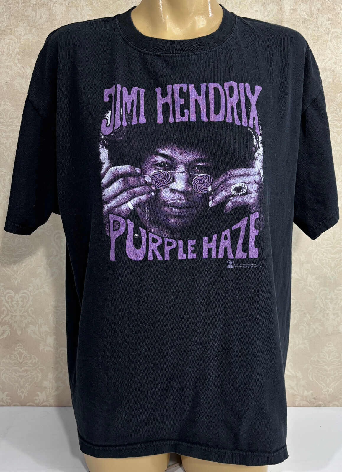 Primary image for Jimi Hendrix Purple Haze 2005 Black 2XL T-Shirt