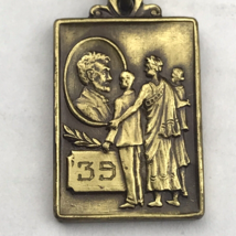 1939 Scholarship Award Lincoln School Vintage Medal Pendant Jostens Myla... - $15.45