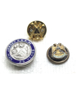Sterling Silver Masonic Pins Tie Tacks 32nd Degree 35 Year New Jersey Ma... - €22,59 EUR