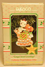 Enesco: Ginger-bred Greetings - 631581 - Treasury of Christmas Ornament - £13.23 GBP