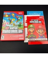 Wii New Super Mario Bros. Wii Authentic OEM Case and Manual Only (No Gam... - $5.92